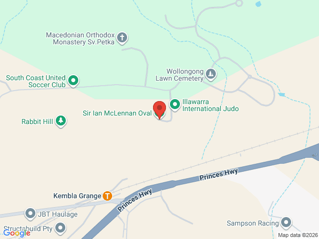 Map showing event location